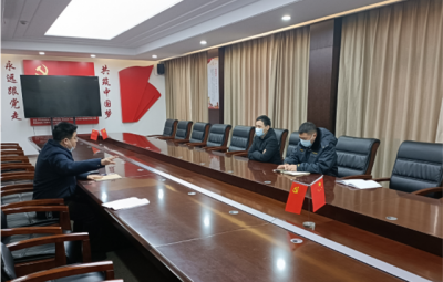 绍兴市生态情形局上虞分局局长胡四海一行到浙江九州酷游开展“三效劳”事情