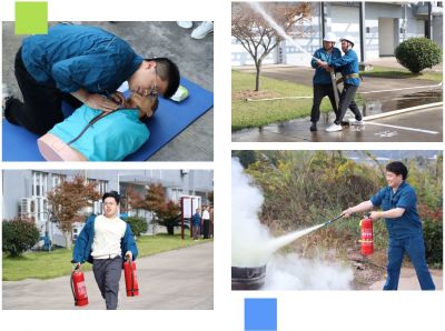 九州酷游医药新昌基地组织11.9消防手艺竞赛活动